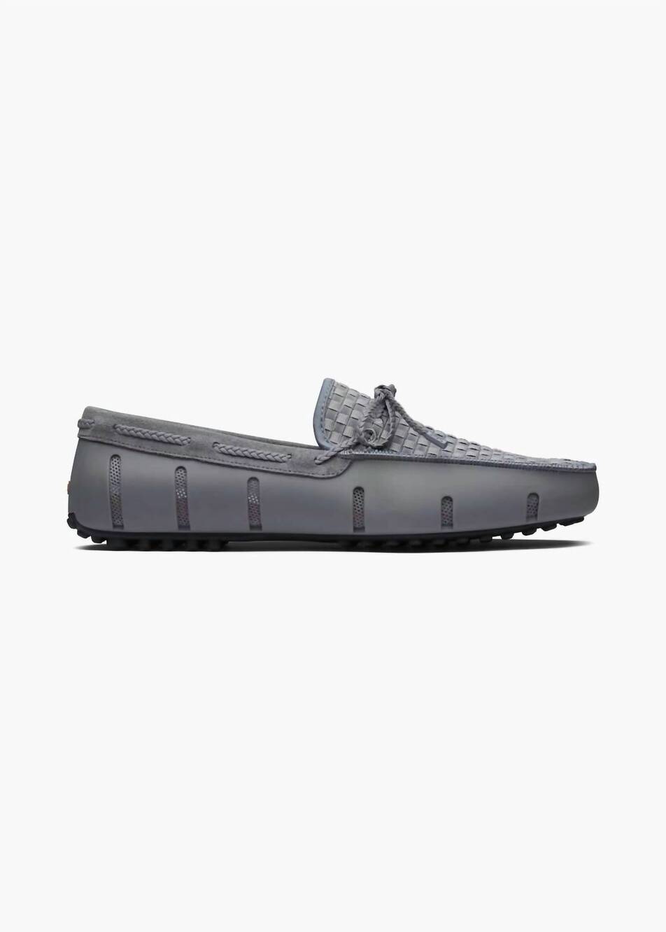 NEW SWIMS men's woven driver loafer in grey